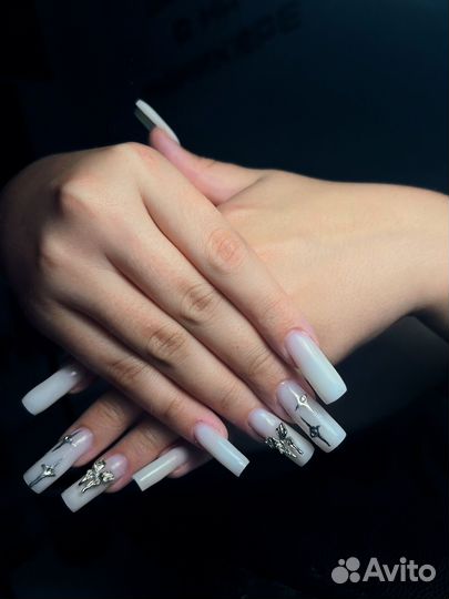 Маникюр наращивание ногтей