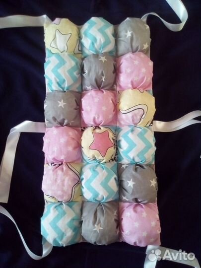 Новое покрывало-бомбон детское и бортики