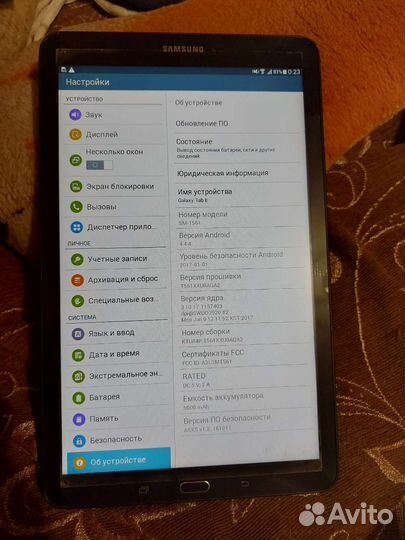 Планшет Samsung galaxy tab Е
