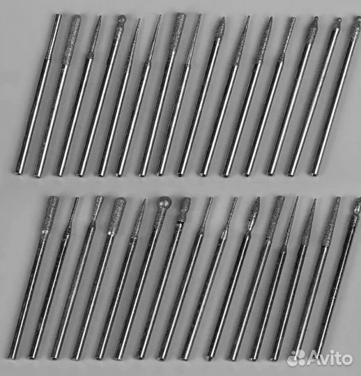 Набор алмазных фрез для фрезера, 30 шт