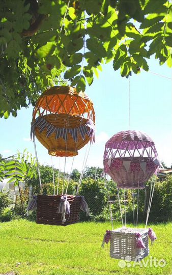 Воздушный шар плетеный