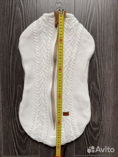 Кокон вязаный пеленальный для новорожденных loom