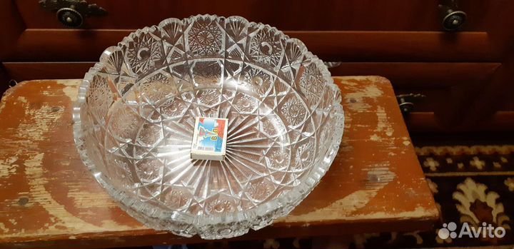 Ваза хрустальная