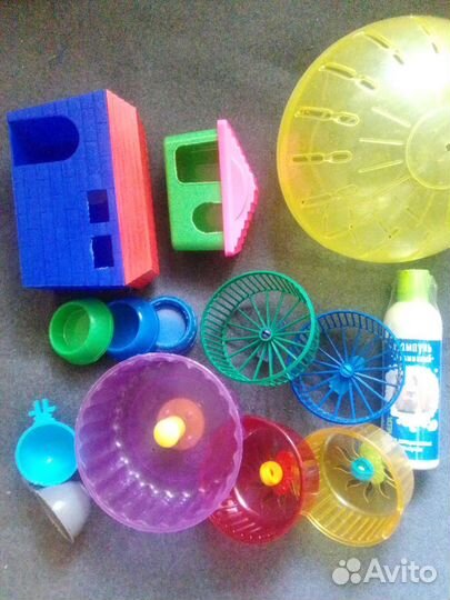 Домик, колесо для грызунов