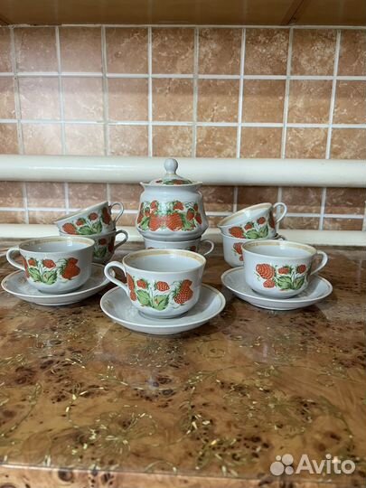 Сервиз чайный фарфор СССР