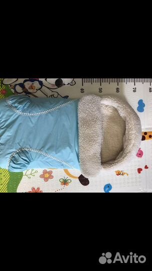 Зимний конверт на овчине в коляску