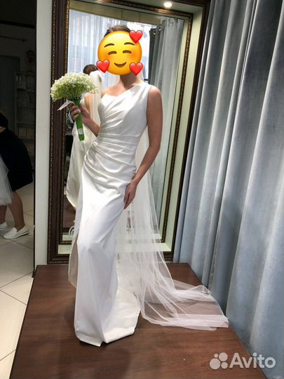 Свадебное платье 42 44 новое