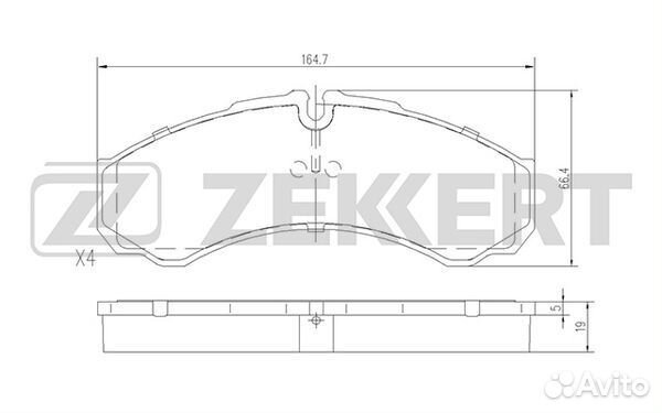 Колодки торм. диск. передн. Iveco Daily I-VI 85- N