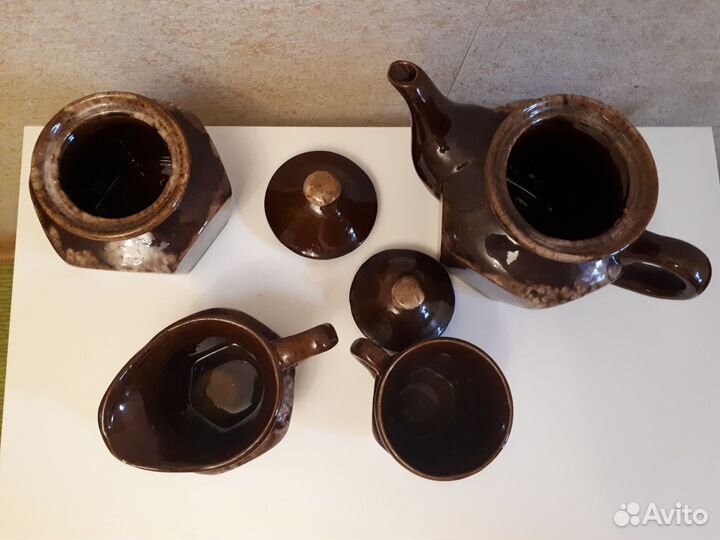 Посуда сервиз из 4 предметов, керамика