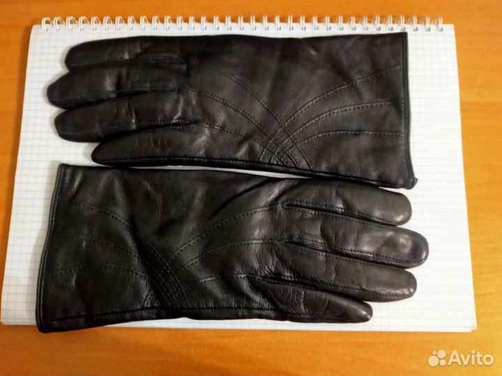 Перчатки женские кожаные