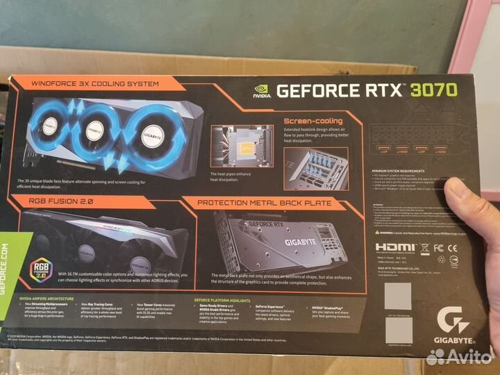 Gigabyte geforce rtx 3070 gaming oc