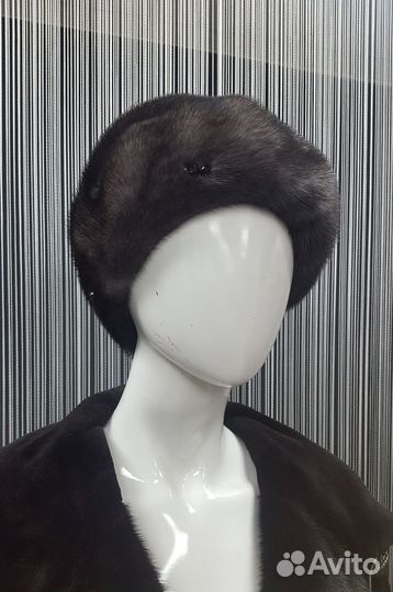 Женский норковый берет шн-101