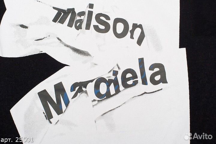 Футболка Maison Margiela trash Чёрная