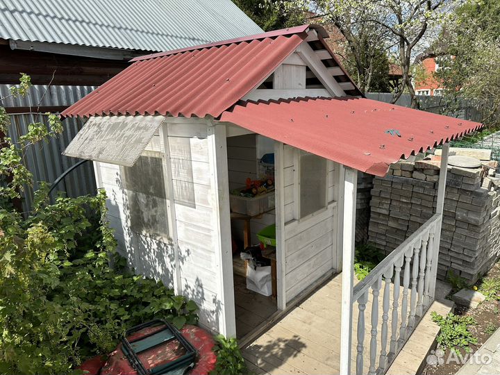 Деревянный уличный игровой дом для детей б/у