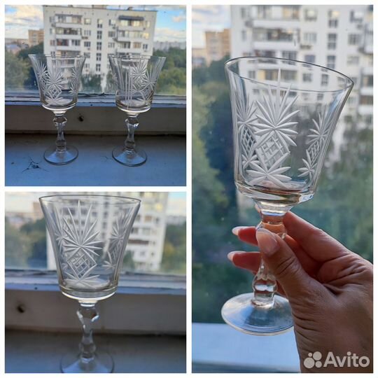 Хрустальные фужеры / рюмки / вазы