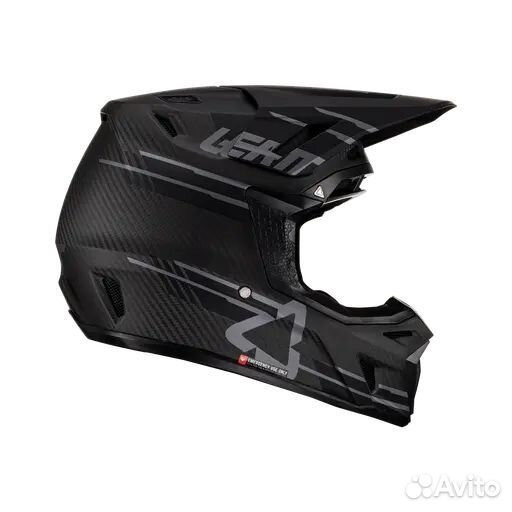 Мотошлем Leatt Moto 9.5 Carbon Helmet Kit (Black