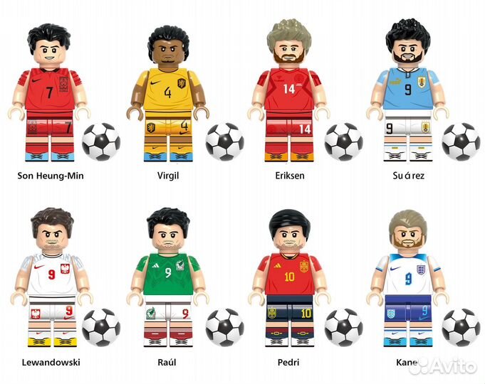 Минифигурки премиум качества футболисты, баскетбол