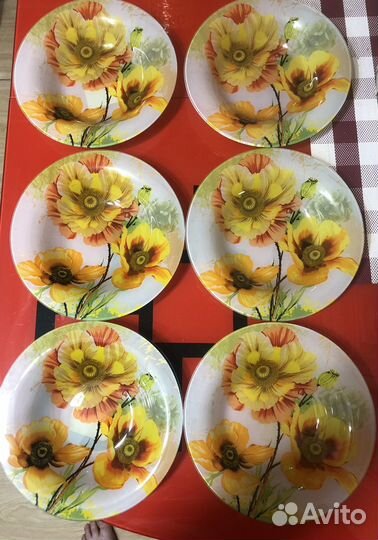 Тарелки суповые Маки 300мл