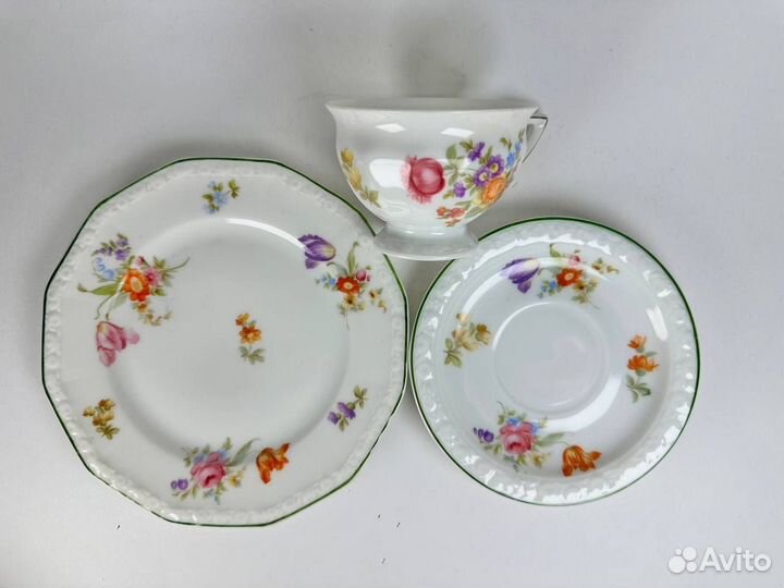 Старинная чайная тройка Rosenthal Maria. 1930г