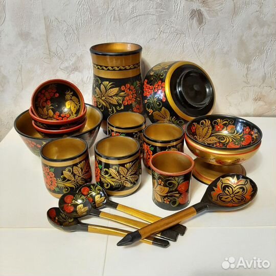 Посуда хохлома СССР