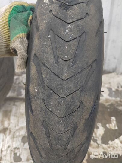 Резина michelin road 5 (перед,зад)