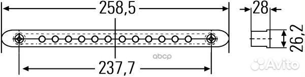 Фонарь стоп-сигнала дополнительный 2da959071-53