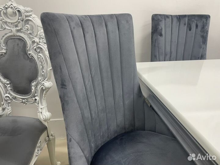 Стул кресло серый