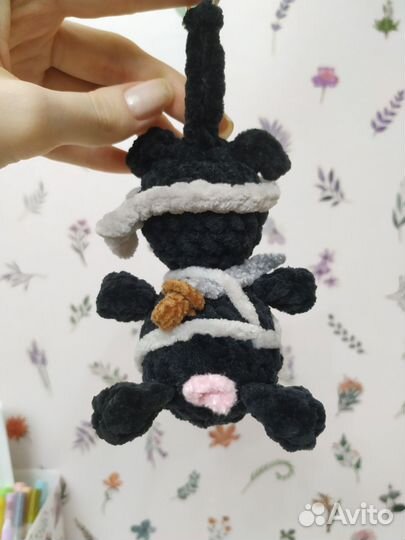 Брелок плюшевая свинка