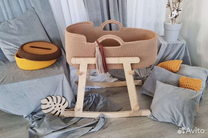 Люлька колыбель вязаная ручная работа