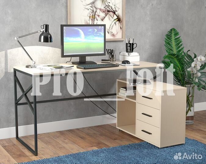 Компьютерный стол в стиле лофт на заказ