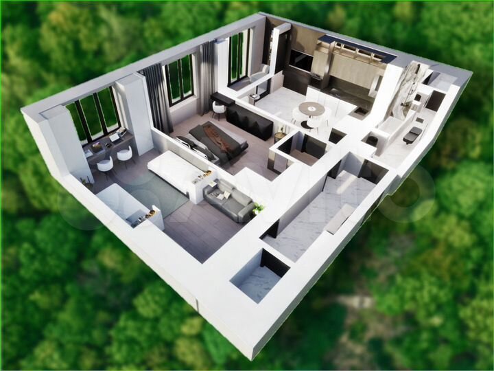 2-к. квартира, 73,5 м², 5/17 эт.