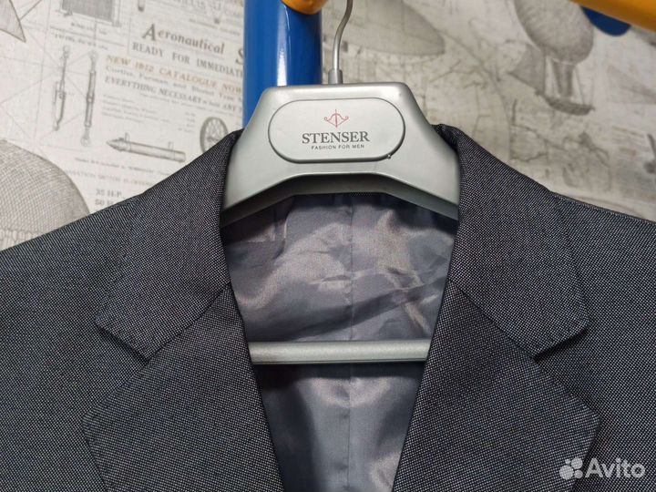 Пиджак и жилет серый по