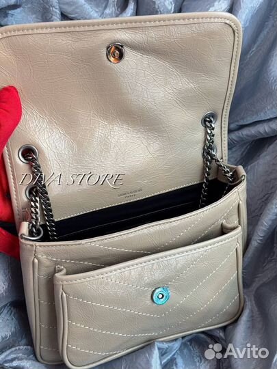 Сумка YSL niki baby бежевая