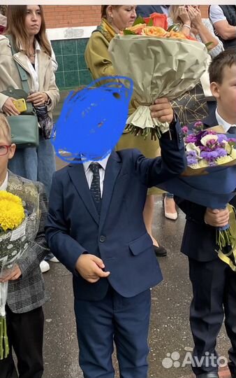 HM костюм пиджак жилетка брюки 134