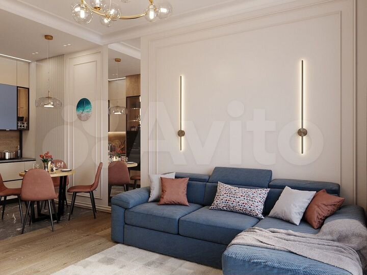 2-к. квартира, 49,1 м², 3/6 эт.