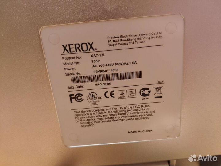 Монитор Xerox