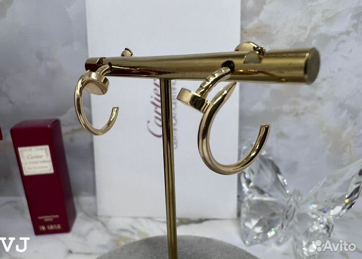 Серьги cartier