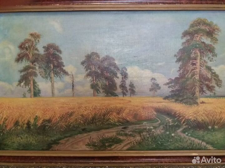 Репродукция картины Ивана Ивановича Шишкина рожь.т