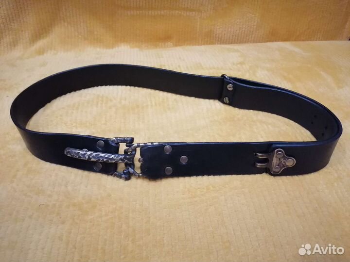 Ремень кожаный, мужской ручной работы литлтон