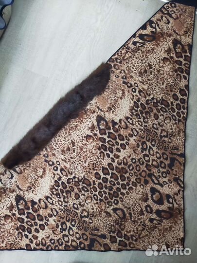 Платок с мехом норки