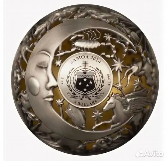 Монета Солнце и луна