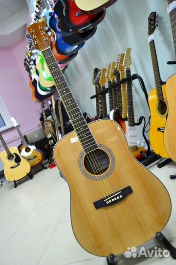 Гитара электроакустическая новая