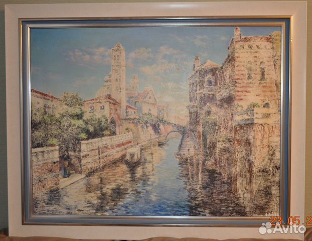 Встреча в Венеции - Никас Сафронов, картина