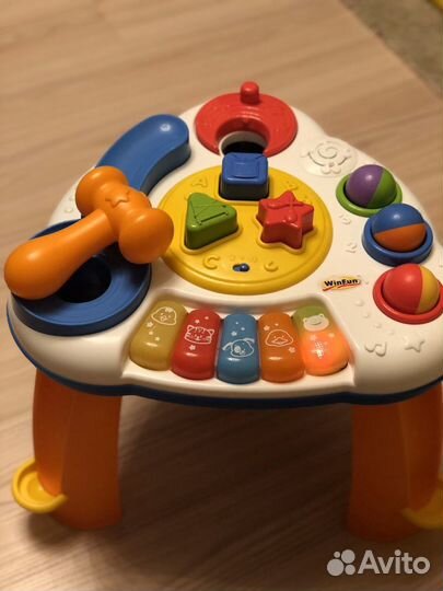 Детский музыкальный развивающий столик 1+