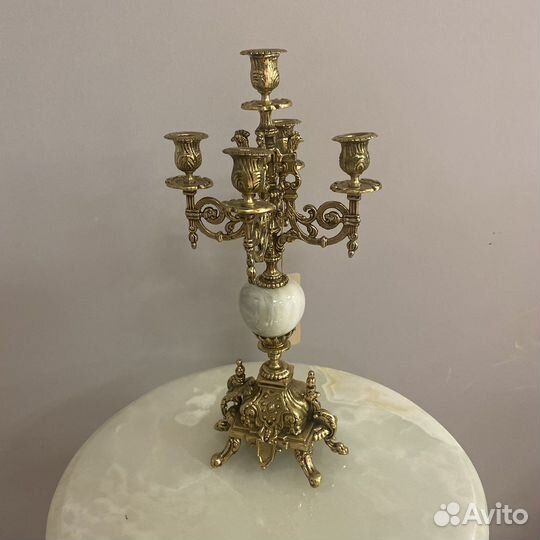 Бронзовый подсвечник/канделябр