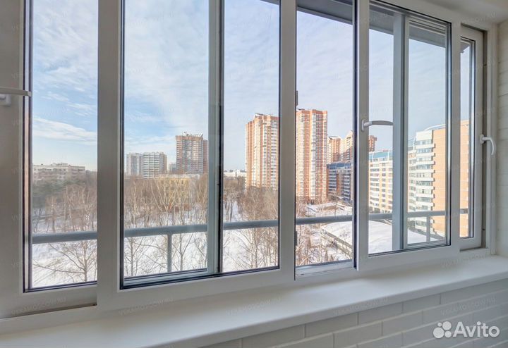 Остекление пластиковыми и алюминиевыми окнами под