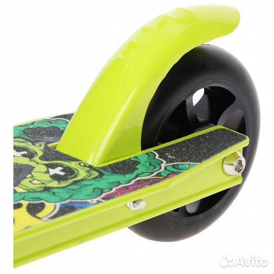 Самокат трюковой, колёса PU/алюм. 100 мм, жёлтый