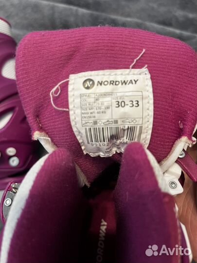 Коньки детские раздвижные 30 33