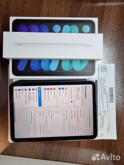 Планшет Apple iPad mini 6 64 wi-fi, Apple pencil 2