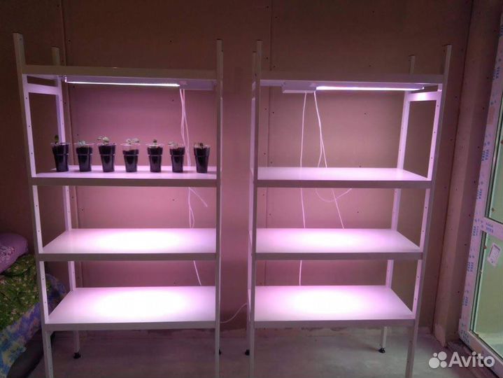 Шкаф метал для рассады с светодиодными Фитолампами